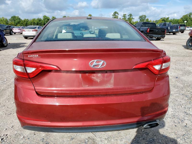 5NPE24AF7GH314543 - 2016 HYUNDAI SONATA SE RED photo 6