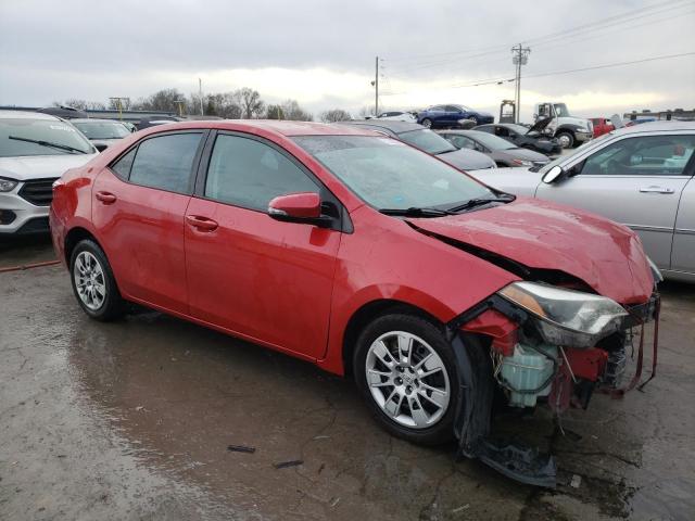 2T1BURHE5EC142391 - 2014 TOYOTA COROLLA L RED photo 4