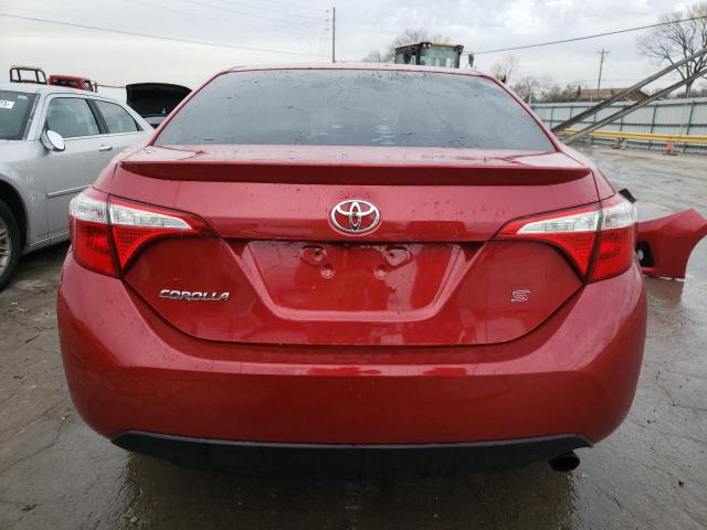 2T1BURHE5EC142391 - 2014 TOYOTA COROLLA L RED photo 6