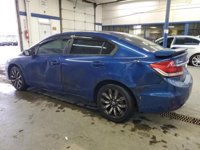 19XFB2F94EE266481 - 2014 HONDA CIVIC EXL ლურჯი ფოტო 2