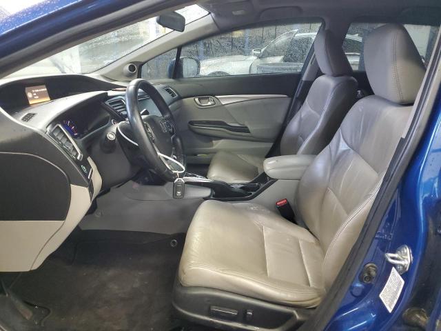 19XFB2F94EE266481 - 2014 HONDA CIVIC EXL ლურჯი ფოტო 7