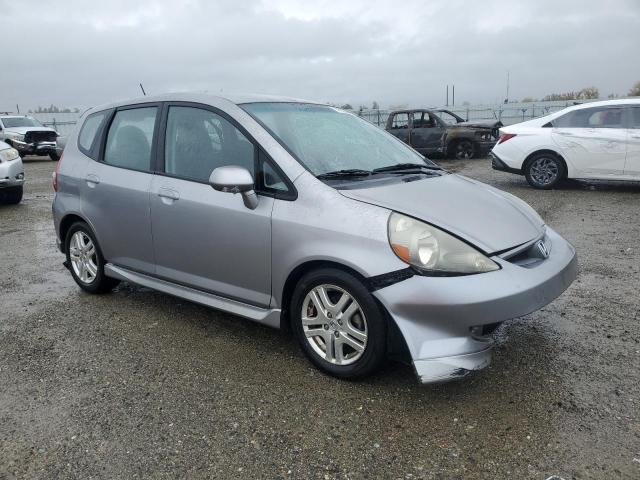 JHMGD37647S026175 - 2007 HONDA FIT S GRAY photo 4