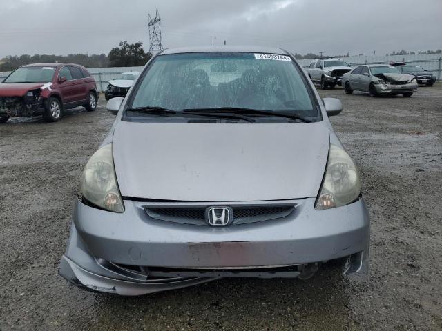 JHMGD37647S026175 - 2007 HONDA FIT S GRAY photo 5