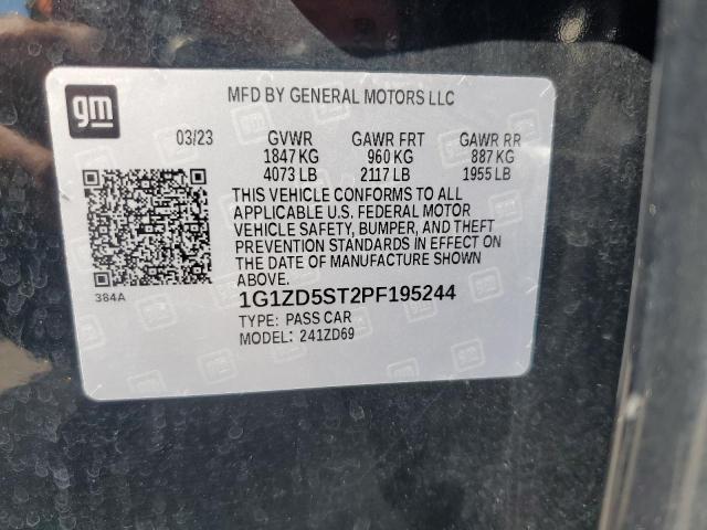 1G1ZD5ST2PF195244 - 2023 CHEVROLET MALIBU LT أسود صورة 13