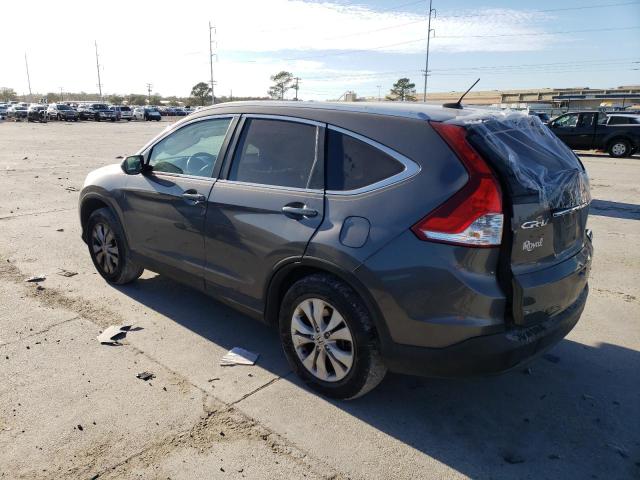 2HKRM3H75EH537858 - 2014 HONDA CR-V EXL GRAY photo 2