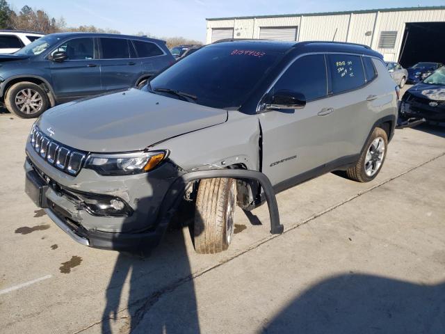 3C4NJDCB2NT117029 - 2022 JEEP COMPASS LIMITED GRAY photo 1