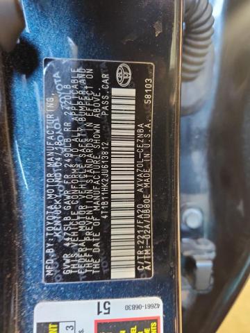 4T1B11HK2JU613812 - 2018 TOYOTA CAMRY L 黑色 照片 12