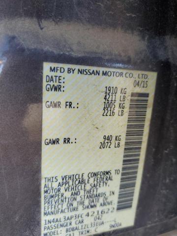 1N4AL3AP3FC421622 - 2015 NISSAN ALTIMA 2.5 BROWN photo 13