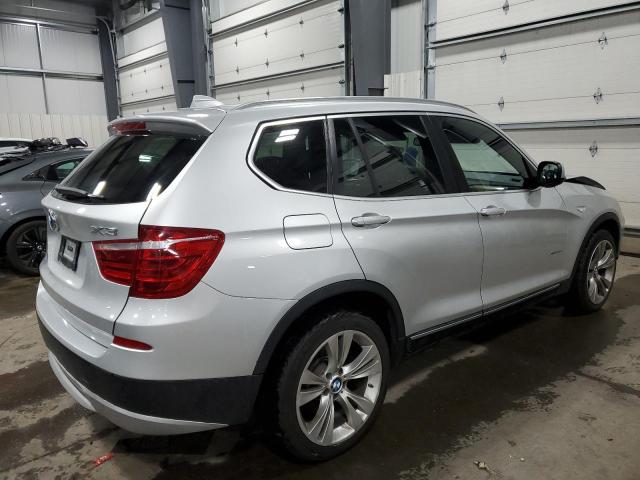 5UXWX7C57CL975117 - 2012 BMW X3 XDRIVE35I SILVER photo 3