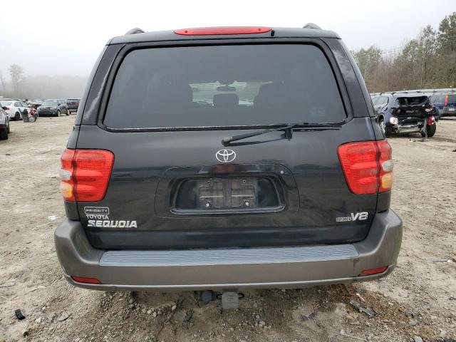 5TDZT34A13S170811 - 2003 TOYOTA SEQUOIA SR5 BLACK photo 6