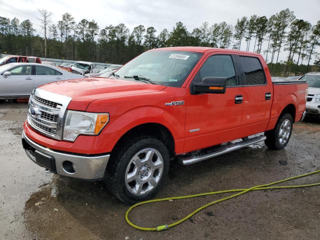 1FTFW1ET7DKE26294 - 2013 FORD F150 SUPERCREW RED photo 1