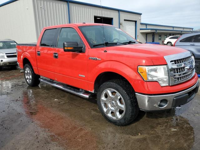 1FTFW1ET7DKE26294 - 2013 FORD F150 SUPERCREW RED photo 4