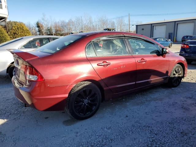 2HGFA1F57AH530805 - 2010 HONDA CIVIC LX MAROON photo 3