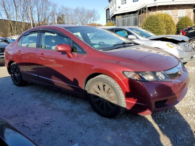 2HGFA1F57AH530805 - 2010 HONDA CIVIC LX MAROON photo 4