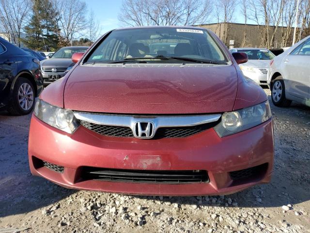 2HGFA1F57AH530805 - 2010 HONDA CIVIC LX MAROON photo 5