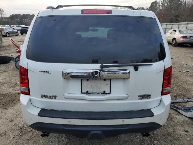 5FNYF4H95DB047687 - 2013 HONDA PILOT TOURING WHITE photo 6