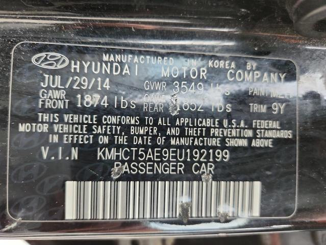 KMHCT5AE9EU192199 - 2014 HYUN ACCENT GLS 黑色 照片 12