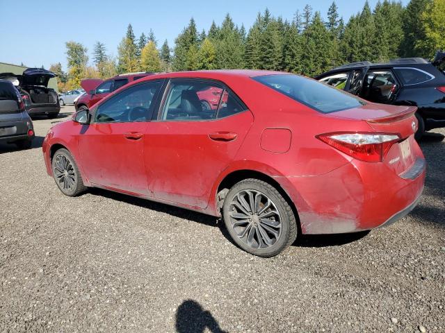 2T1BURHE0GC661710 - 2016 TOYOTA COROLLA L RED photo 2