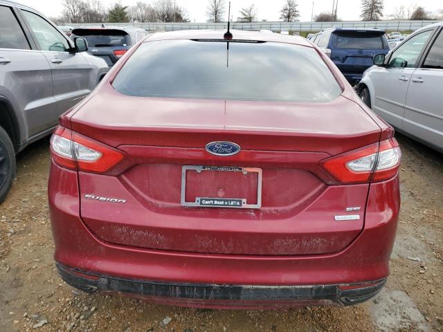 3FA6P0H97ER315710 - 2014 FORD FUSION SE RED photo 6