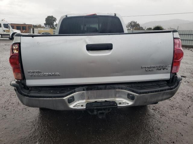 5TEKU72N57Z353665 - 2007 TOYOTA TACOMA DOUBLE CAB PRERUNNER LONG BED SILVER photo 6