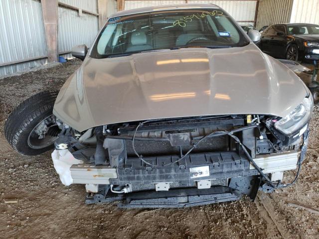 3FA6P0G76FR213221 - 2015 FORD FUSION S TAN photo 5