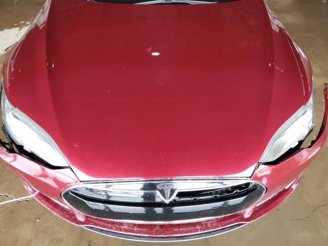 5YJSA1DN7CFS00896 - 2012 TESLA MODEL S წითელი ფოტო 11