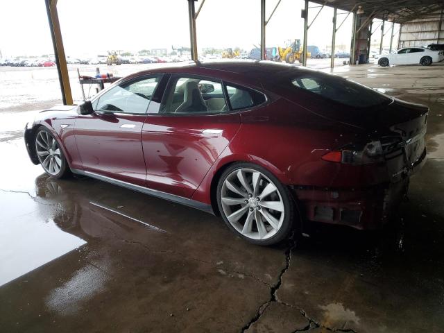5YJSA1DN7CFS00896 - 2012 TESLA MODEL S წითელი ფოტო 2
