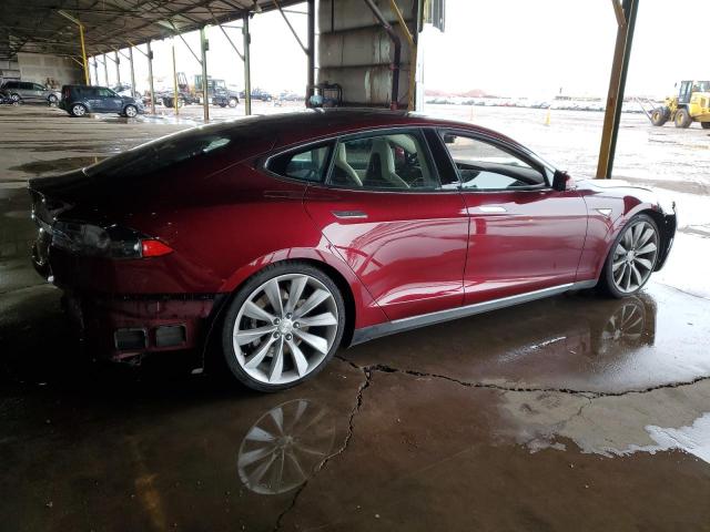 5YJSA1DN7CFS00896 - 2012 TESLA MODEL S წითელი ფოტო 3