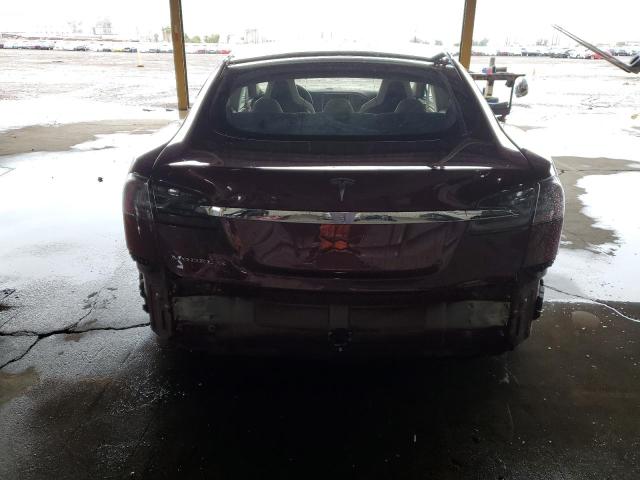5YJSA1DN7CFS00896 - 2012 TESLA MODEL S წითელი ფოტო 6