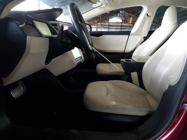 5YJSA1DN7CFS00896 - 2012 TESLA MODEL S წითელი ფოტო 7