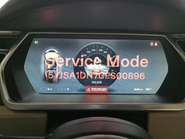 5YJSA1DN7CFS00896 - 2012 TESLA MODEL S წითელი ფოტო 9