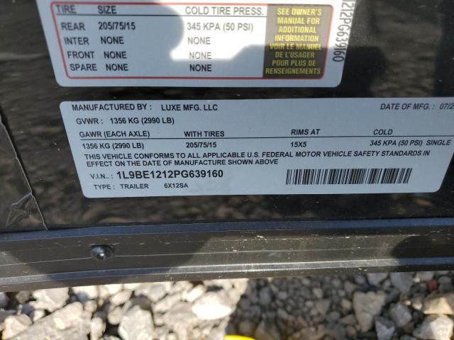 1L9BE1212PG639160 - 2023 UTILITY TRAILER Qara foto 10