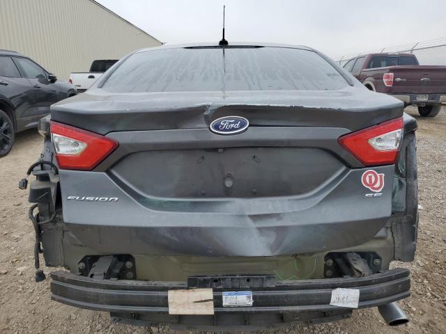 3FA6P0H74GR302172 - 2016 FORD FUSION SE GRAY photo 6