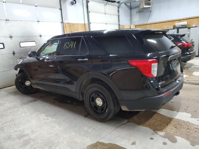 1FM5K8AC5NGB47691 - 2022 FORD EXPLORER POLICE INTERCEPTOR Schwarz Foto 2