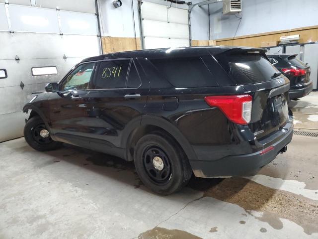 1FM5K8AC5NGB47691 - 2022 FORD EXPLORER POLICE INTERCEPTOR BLACK photo 2