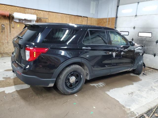 1FM5K8AC5NGB47691 - 2022 FORD EXPLORER POLICE INTERCEPTOR Schwarz Foto 3