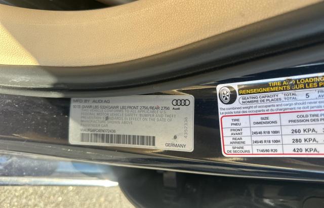 WAUFGAFC4EN072436 - 2014 AUDI A6 PREMIUM PLUS BLUE photo 10