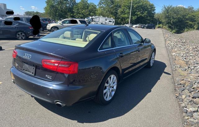 WAUFGAFC4EN072436 - 2014 AUDI A6 PREMIUM PLUS BLUE photo 4