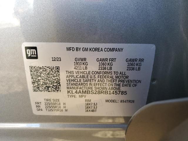 KL4AMBS28RB145785 - 2024 BUICK ENCORE GX PREFERRED GRAY photo 13