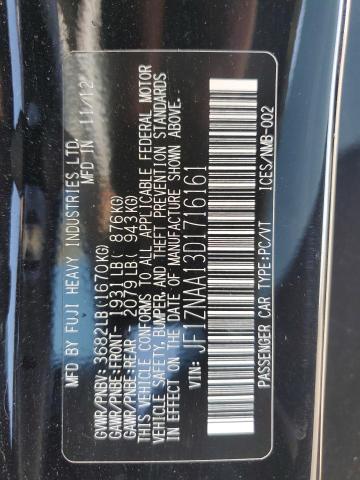 JF1ZNAA13D1716161 - 2013 TOYOTA SCION FR-S BLACK photo 12