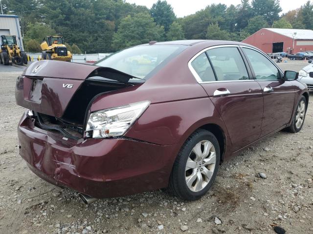 1HGCP36889A019413 - 2009 HONDA ACCORD EXL BURGUNDY photo 3