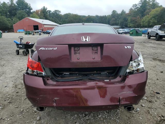 1HGCP36889A019413 - 2009 HONDA ACCORD EXL BURGUNDY photo 6