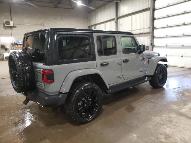 1C4JJXP66PW673323 - 2023 JEEP WRANGLER SAHARA 4XE GRAY photo 3