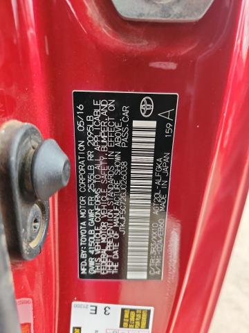 JTKJF5C72GJ026038 - 2016 TOYOTA SCION TC ბურგუნდია ფოტო 12