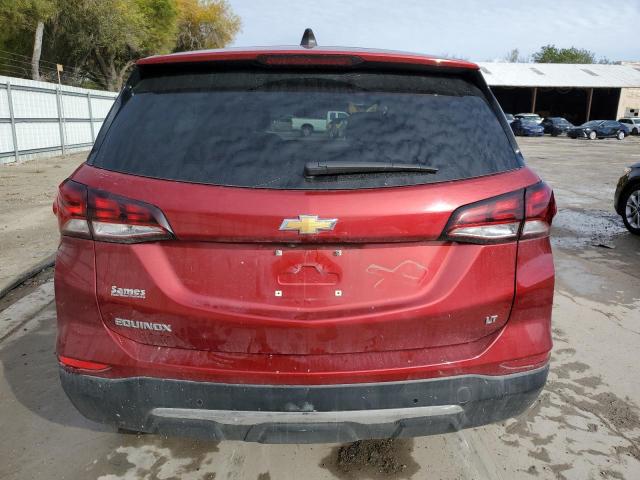 3GNAXKEV7NL151015 - 2022 CHEVROLET EQUINOX LT RED photo 6