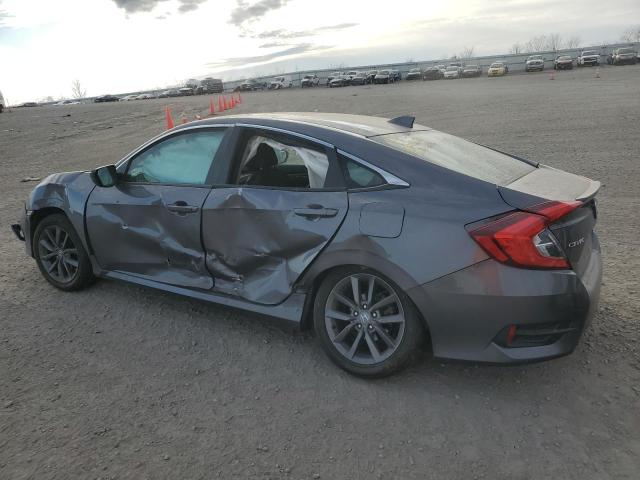 19XFC1F72KE007148 - 2019 HONDA CIVIC EXL GRAY photo 2