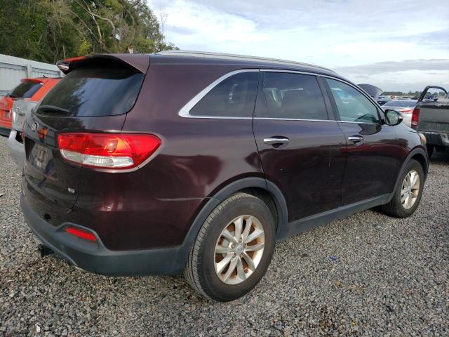 5XYPG4A52GG020542 - 2016 KIA SORENTO LX BURGUNDY photo 3