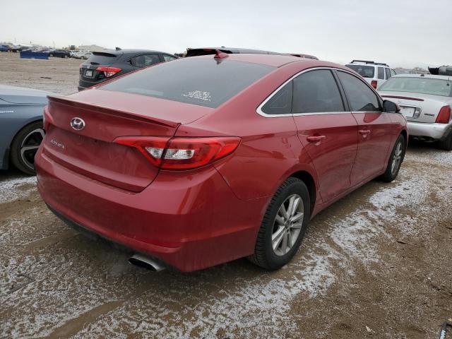 5NPE24AF0HH554809 - 2017 HYUNDAI SONATA SE RED photo 3