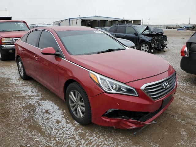 5NPE24AF0HH554809 - 2017 HYUNDAI SONATA SE RED photo 4