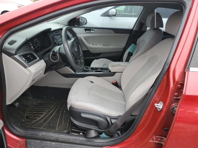 5NPE24AF0HH554809 - 2017 HYUNDAI SONATA SE RED photo 7